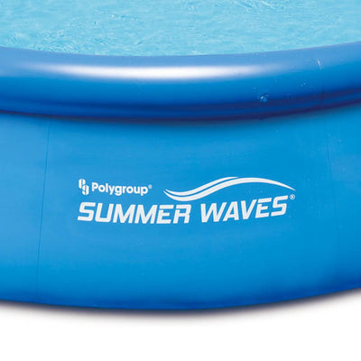 Summer Waves 12' Quick Set Inflatable Above Ground Pool w/ Pump + 6 Cartridges