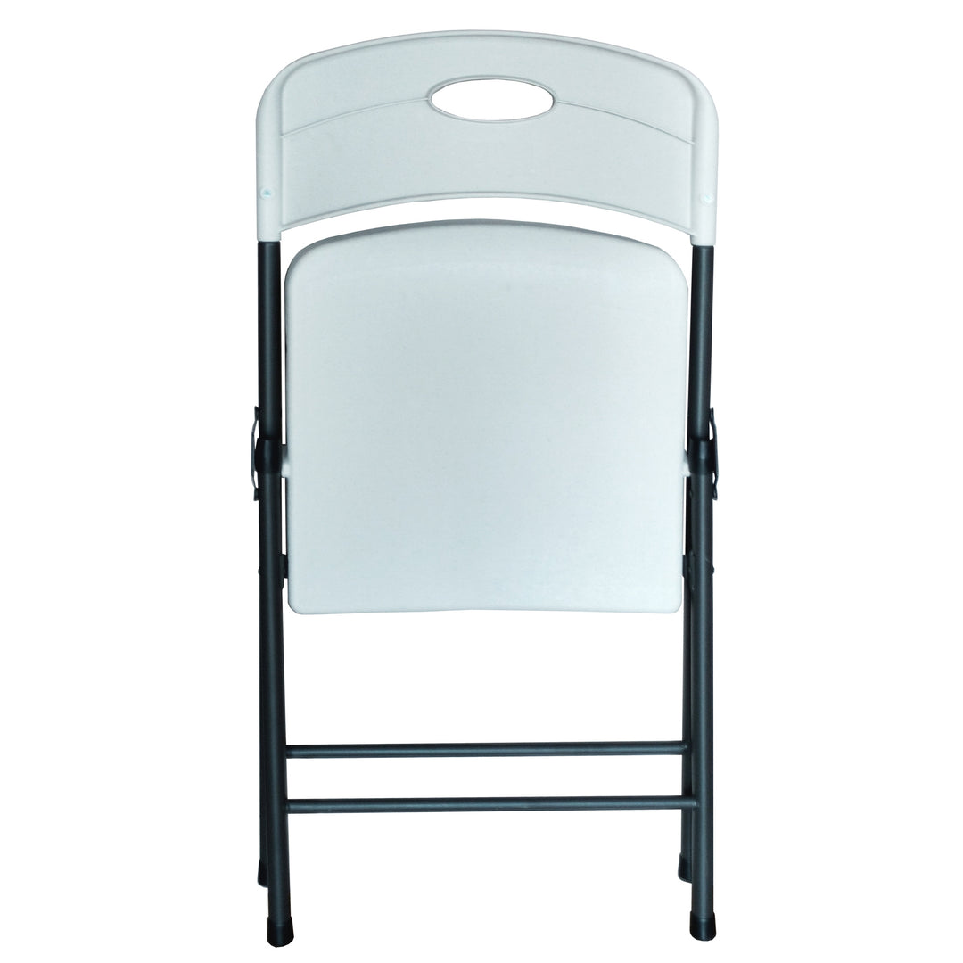 Peakform Plastic Folding Chair, Indoor Outdoor Seating, 4 Pack, White (Used)