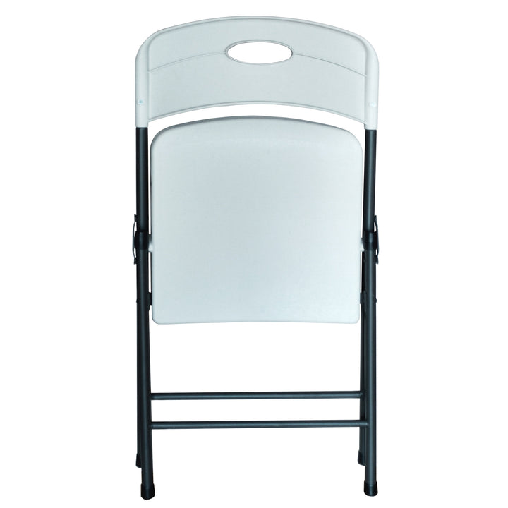 Peakform Plastic Folding Chair, Indoor Outdoor Seating, 4 Pack, White (Used)