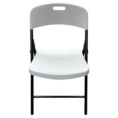 Peakform Plastic Folding Chair, Indoor Outdoor Seating, 4 Pack, White