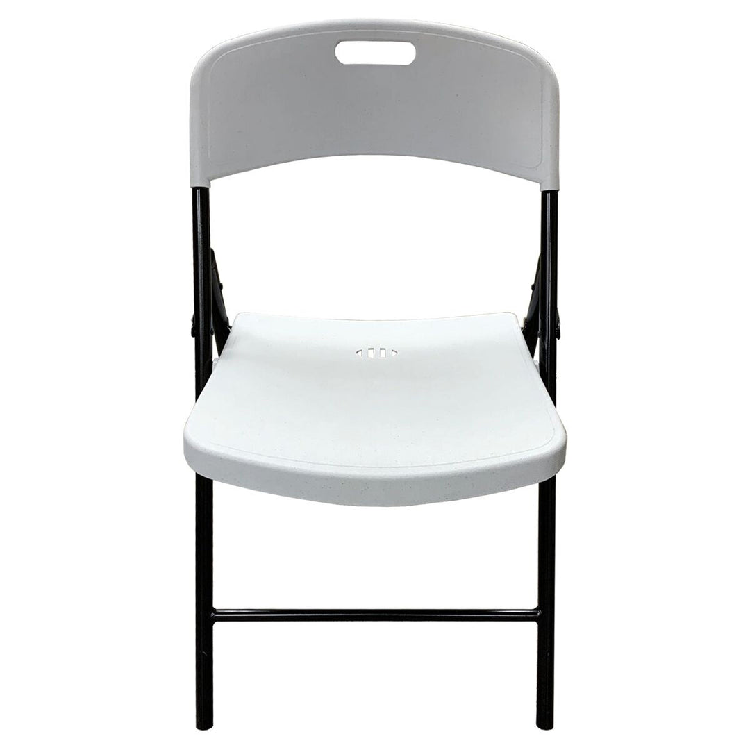 Peakform Plastic Folding Chair, Indoor Outdoor Seating, 4 Pack, White (Used)