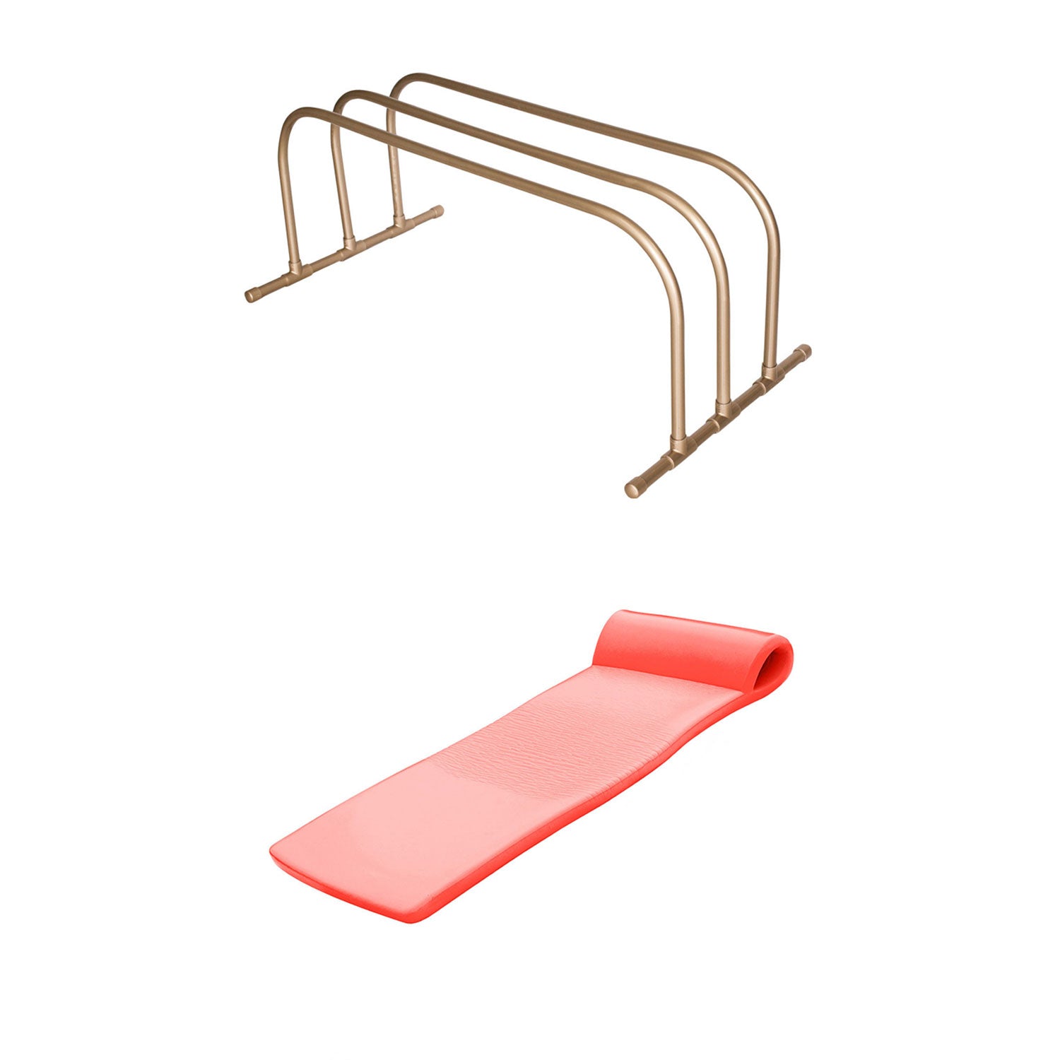 TRC Recreation PVC Drying Rack, Bronze w/ TRC Recreation 70-Inch Pool Lounger