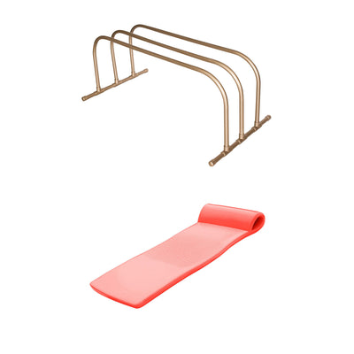TRC Recreation PVC Drying Rack, Bronze w/ TRC Recreation 70-Inch Pool Lounger