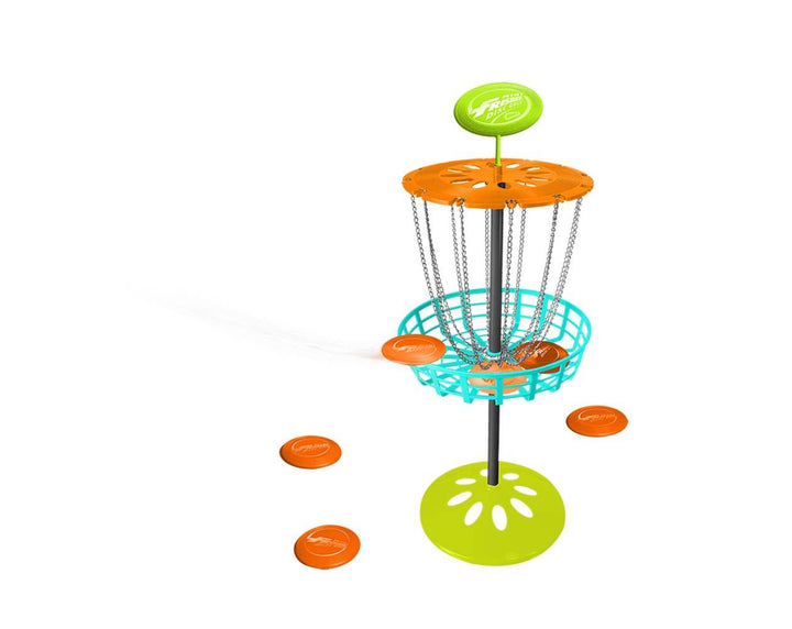 Wham O Youth Indoor/Outdoor Portable Mini Frisbee Golf Toy Set Target (Open Box)