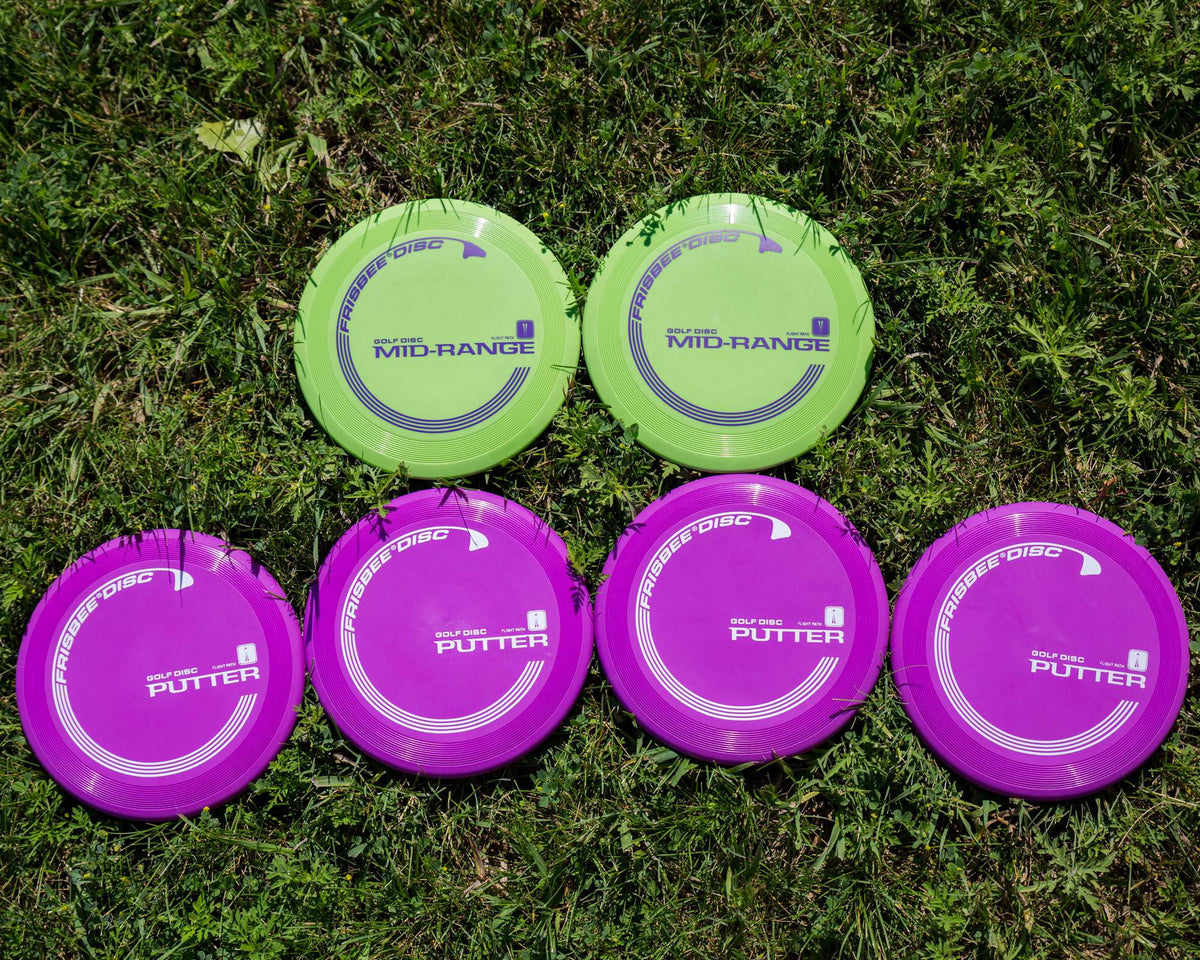 Wham-O PDGA Approved Frisbee Disc Golf Set with 6 Discs & Red Target (Open Box)
