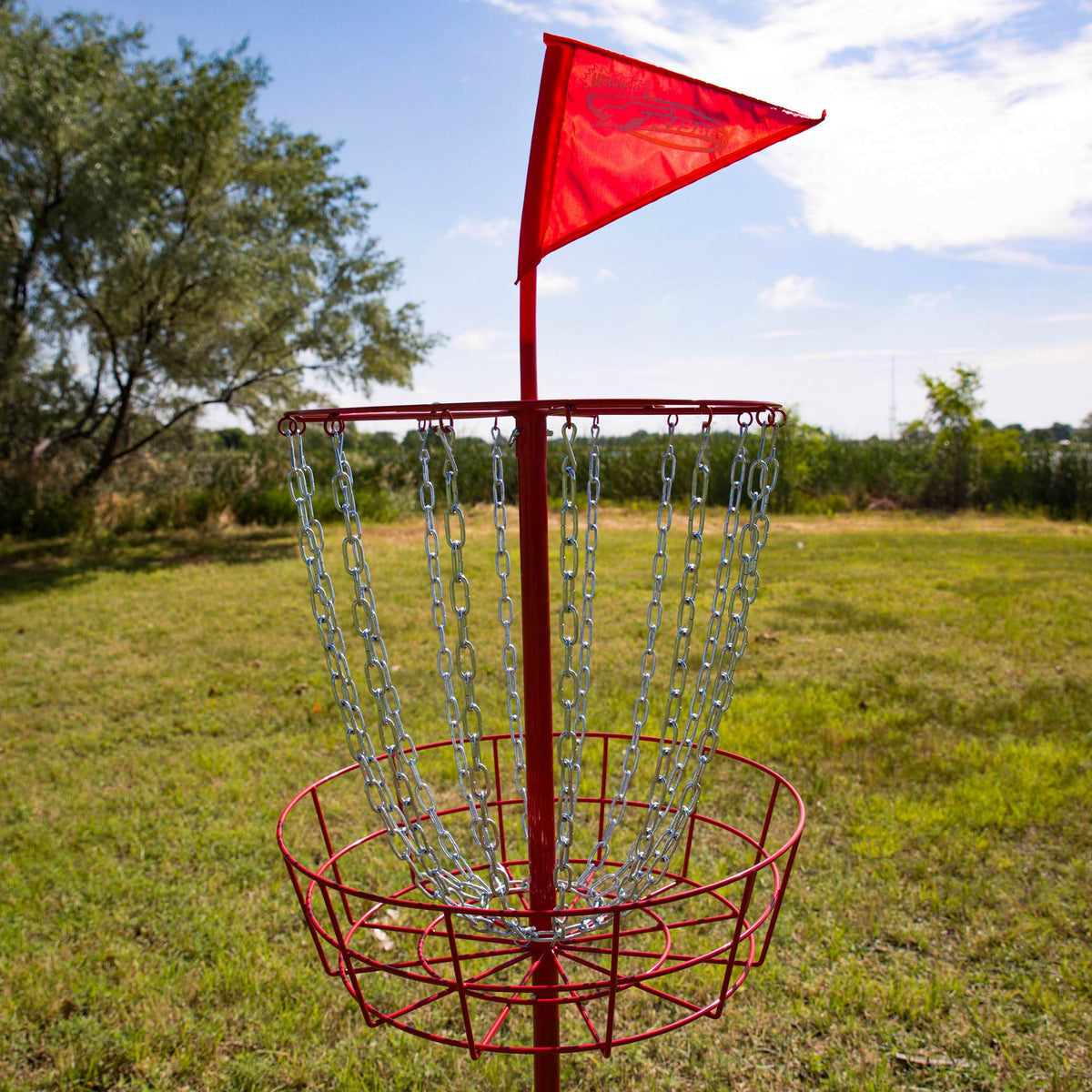 Wham-O PDGA Approved Frisbee Disc Golf Set with 6 Discs & Red Target (Open Box)