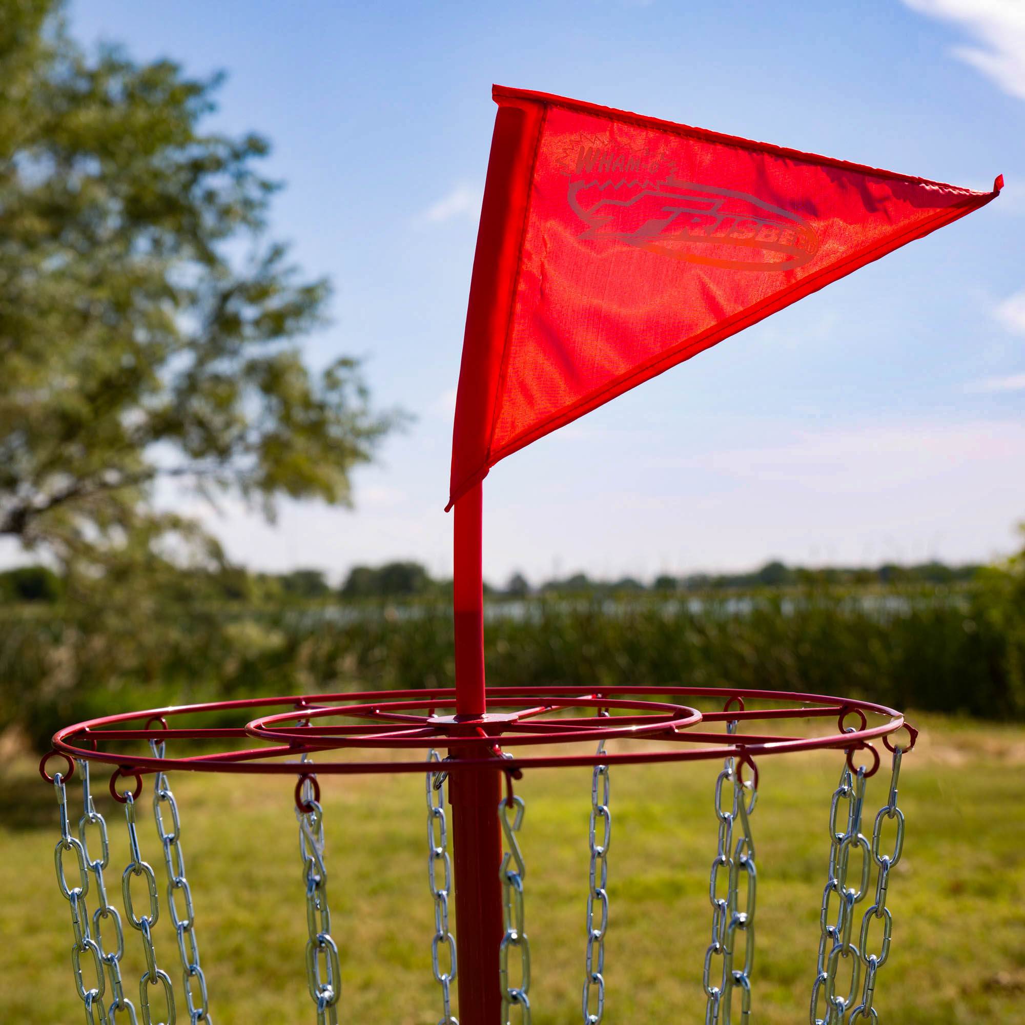 Wham-O PDGA Approved Frisbee Disc Golf Set with 6 Discs & Red Target (Open Box)