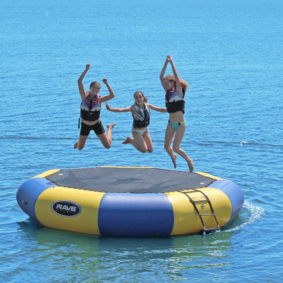 Inflatable 3 Piece Anchor Connection Kit,13 Ft Water Bouncer Trampoline w/Ladder