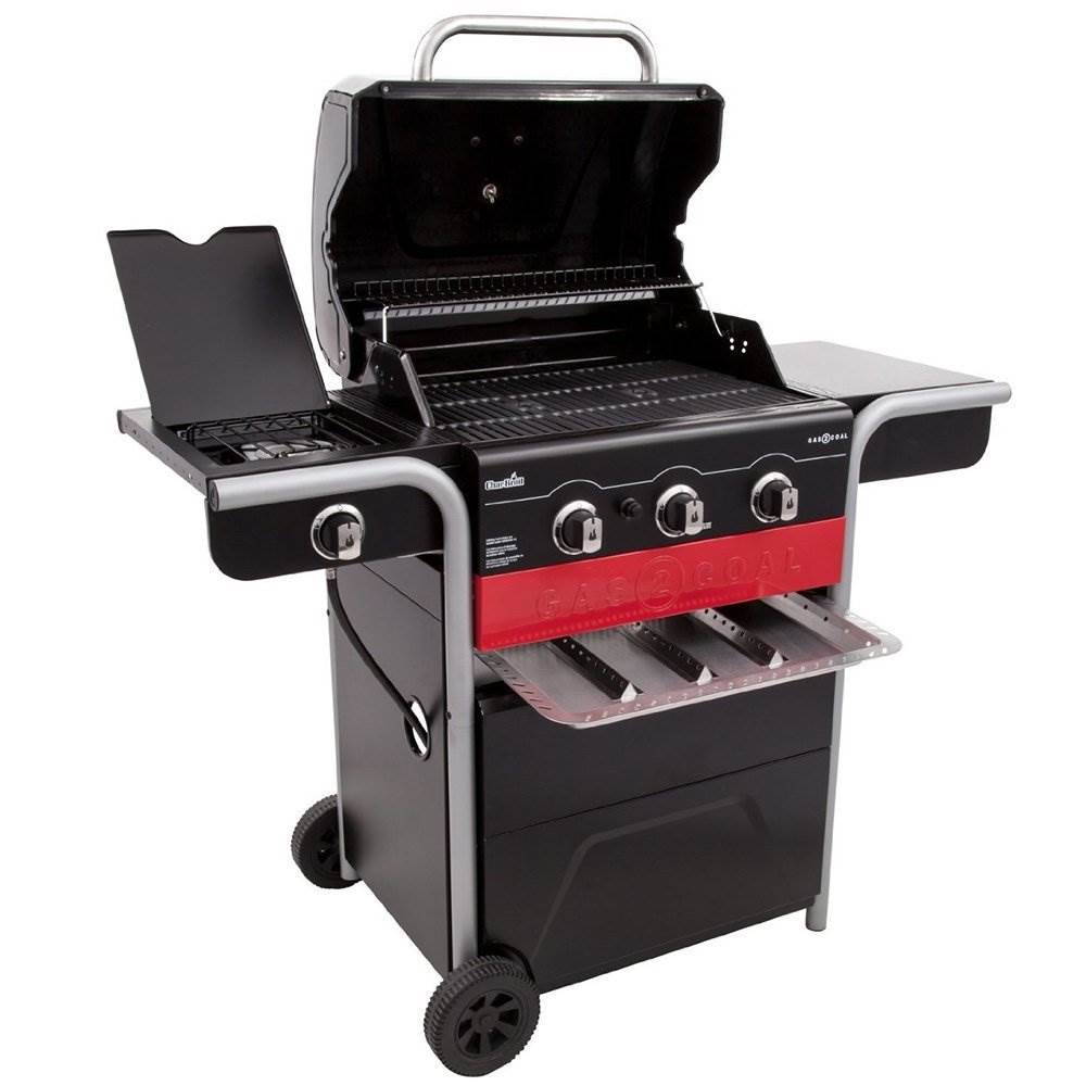 Char-Broil Gas2Coal 3 Burner Gas/Charcoal Combo Hybrid Barbecue Grill (Open Box)