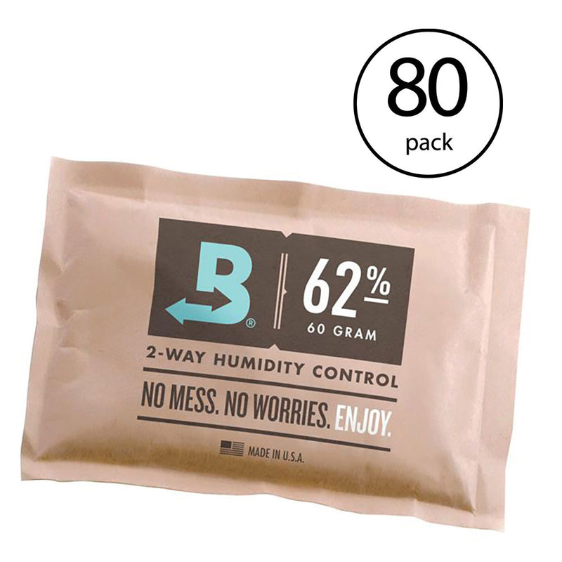 Boveda 67g Humidity Control Pack 62% RH 2-Way Herbal Preservative (80 Pack)