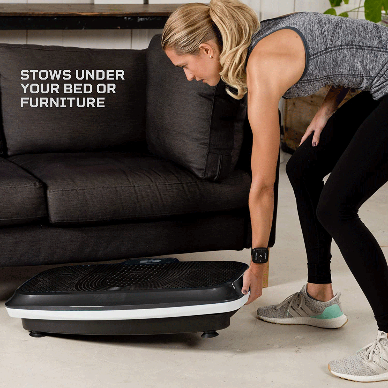LifePro Hovert 3D Vibration Plate Body Exercise Workout Equipment Machine, Black