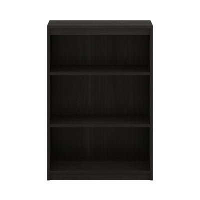 Furinno Gruen Adjustable 3 Shelf Home Storage Wood Bookshelf Bookcase, Espresso
