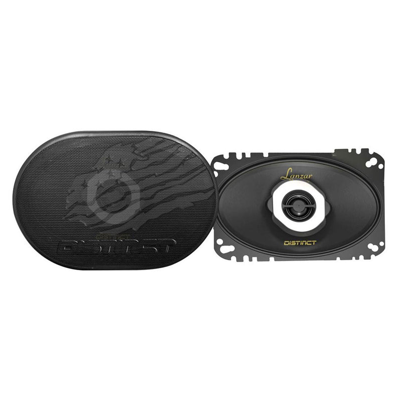Lanzar DCT4.62 120 Watt 4 x 6 Inch 2 Way Car Audio Speakers, Black (2 Pack)