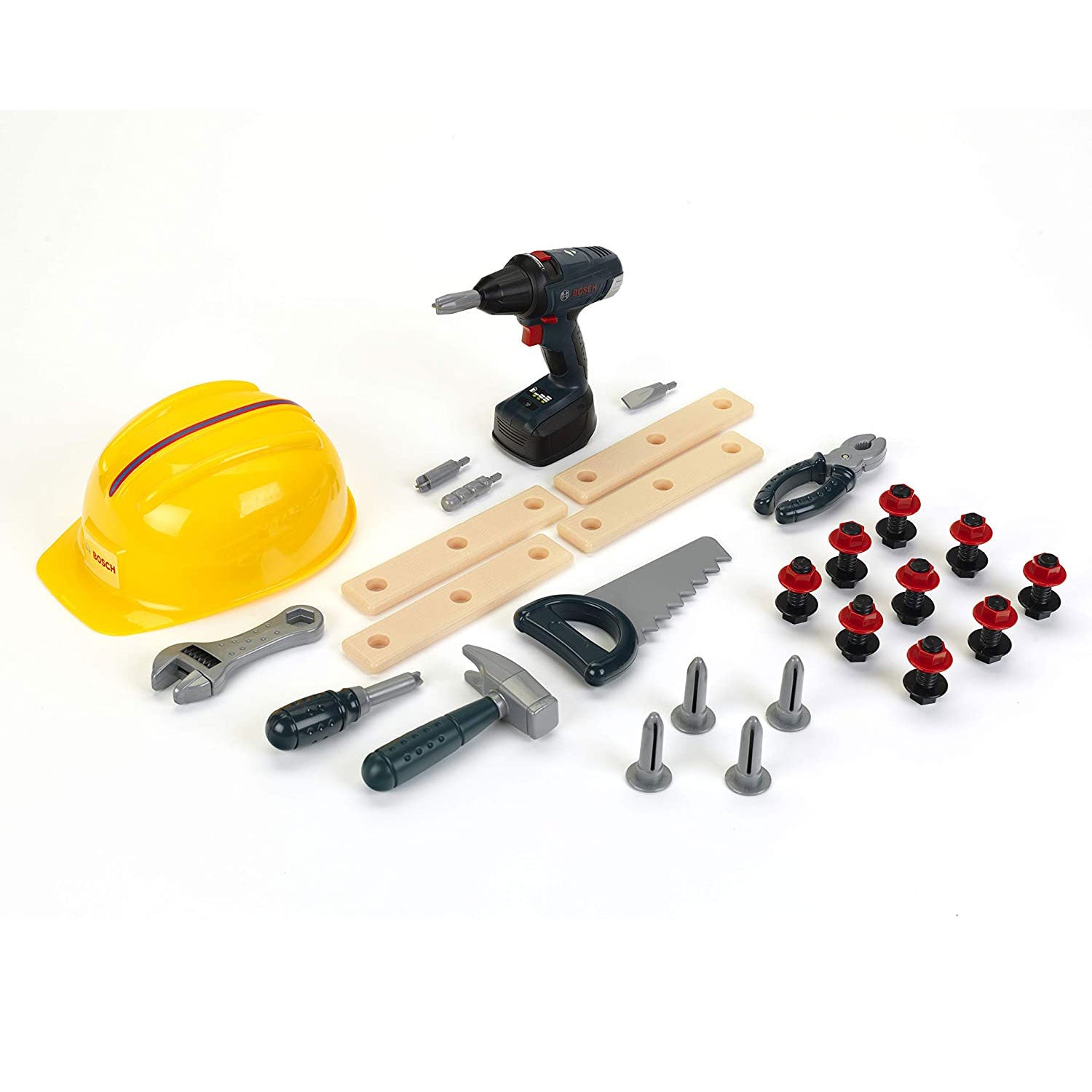 Theo Klein Bosch Kids Toy Toolset Bundle with Safety Accessories and Workbench