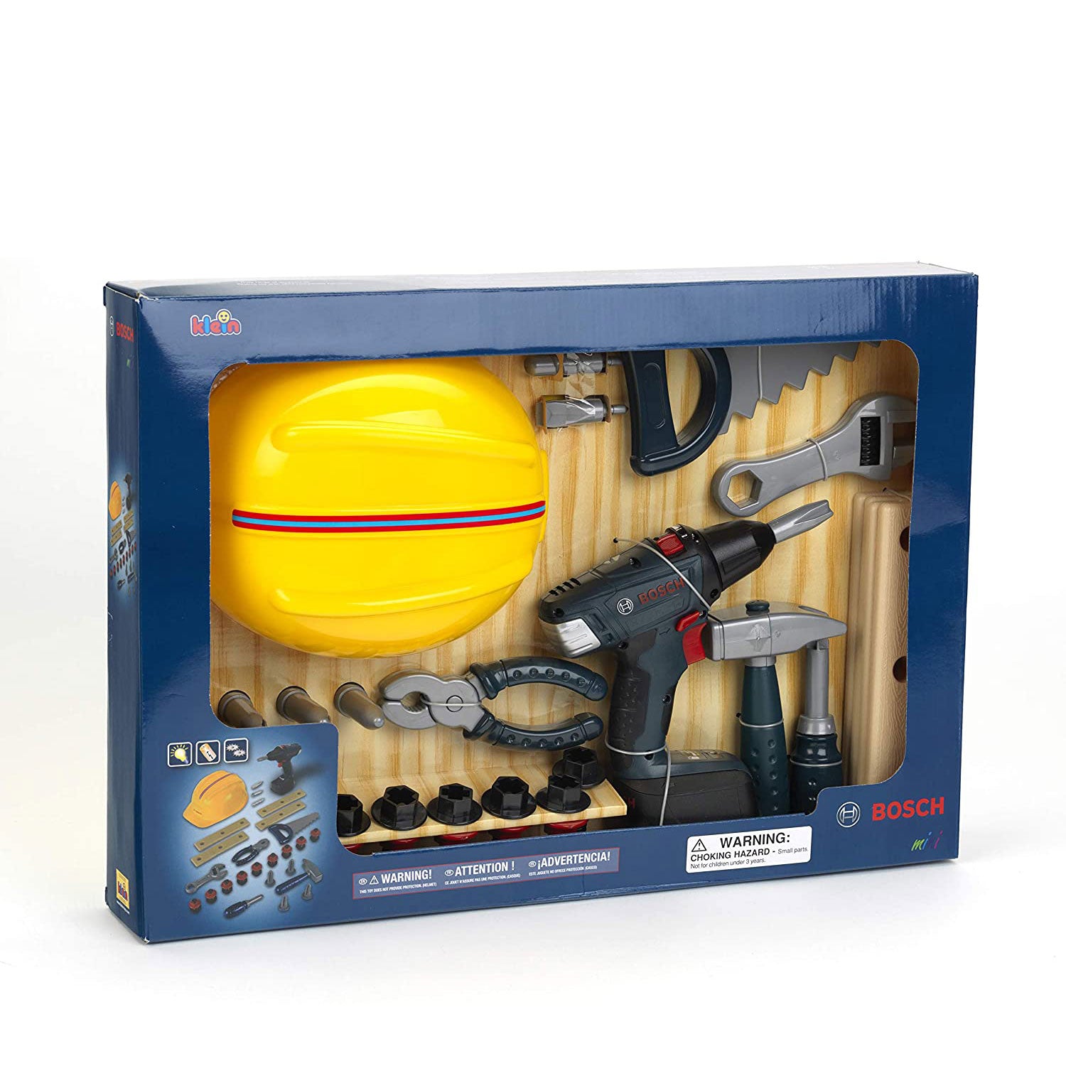 Theo Klein Bosch Kids Toy Toolset Bundle with Safety Accessories and Workbench