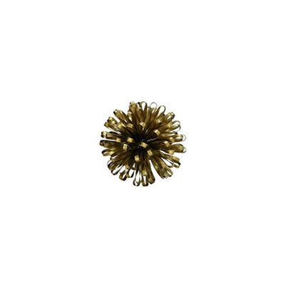 Deco Iron Metal Gold Finish Loop Band Sculpture Accent Orb Spheres (For Parts)