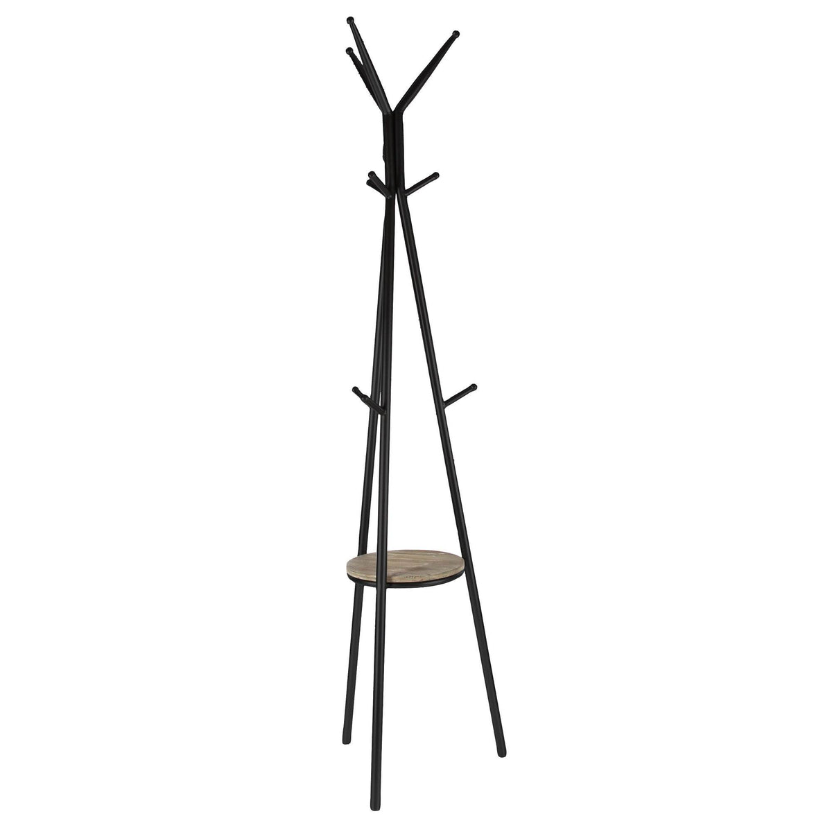 Deco 79 Modern Reflections Metal Tripod Stand Coat Tree and Hat Rack (Used)