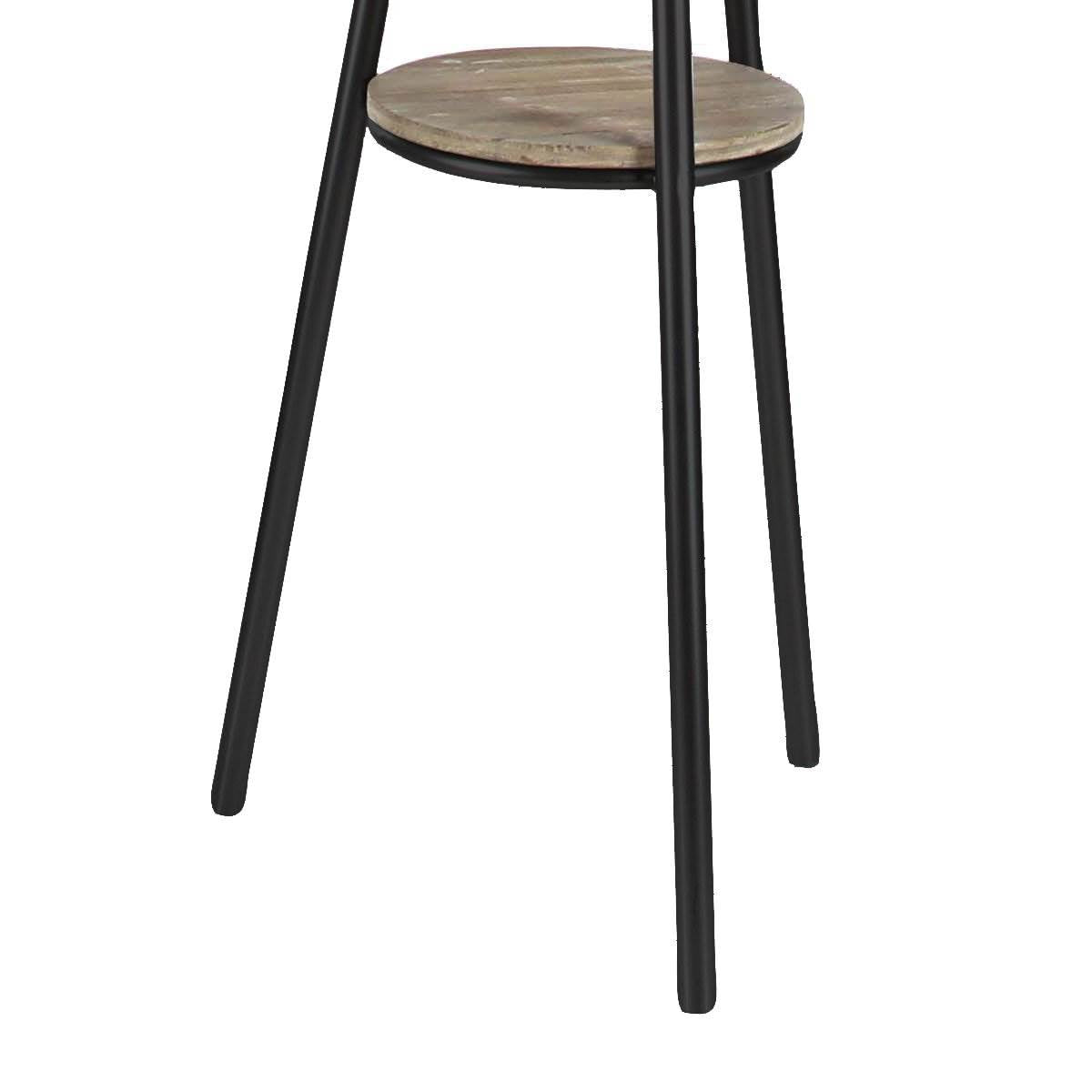 Deco 79 Modern Reflections Metal Tripod Stand Coat Tree and Hat Rack (Open Box)