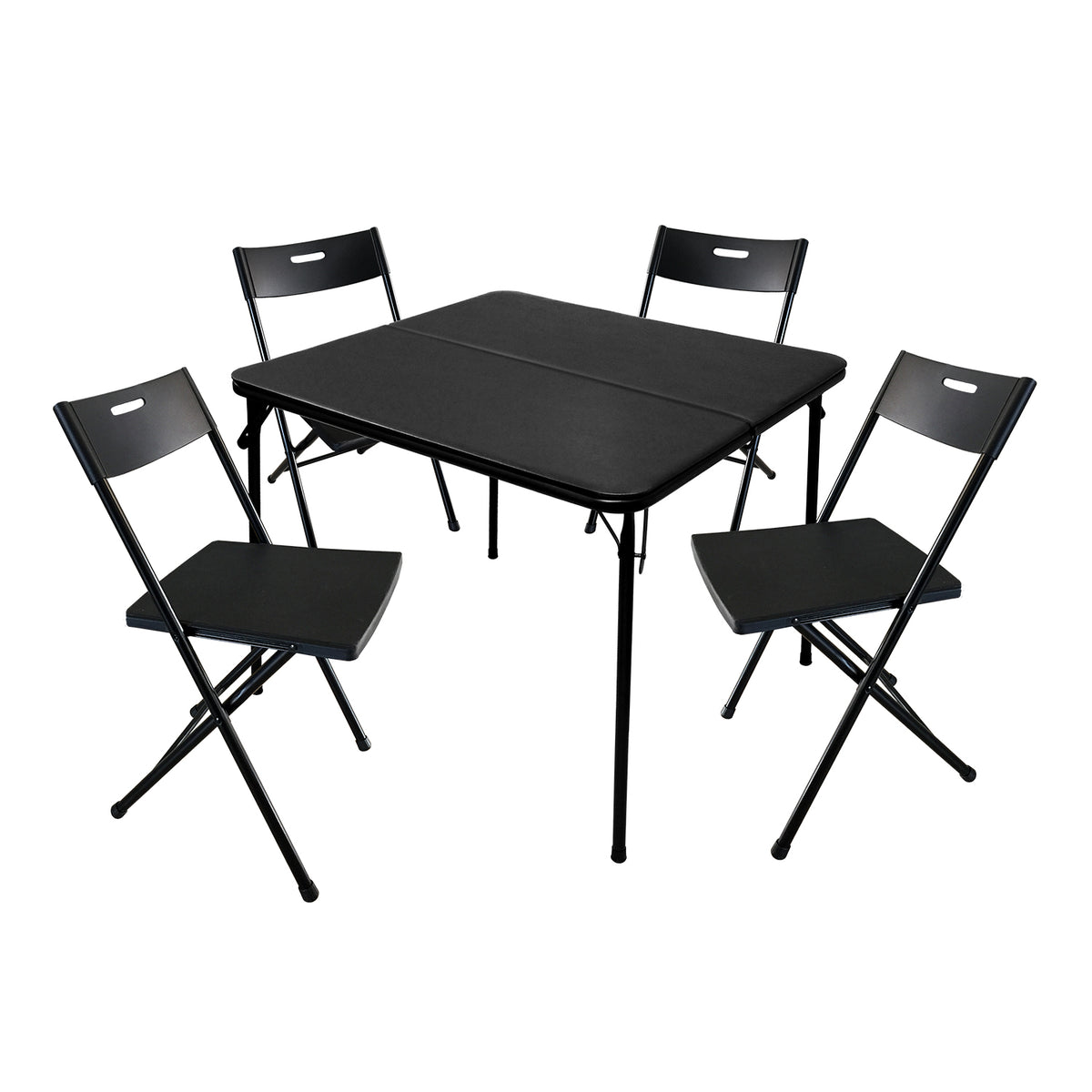 Plastic Development 5 Piece 34-Inch Card Table & 4 Chairs Furniture Set (Used)