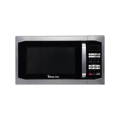 Magic Chef 1100 Watt 1.6 Cubic Feet Digital Microwave, Stainless Steel(Open Box)
