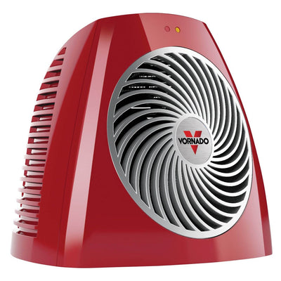 Vornado 750 Watt 2-Speed Vortex Small Personal Fan Space Heater, Red (Open Box)