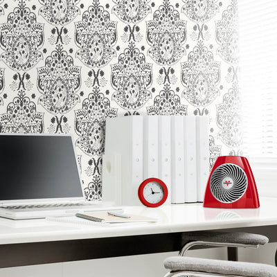 Vornado 750 Watt 2-Speed Vortex Small Personal Fan Space Heater, Red (Open Box)