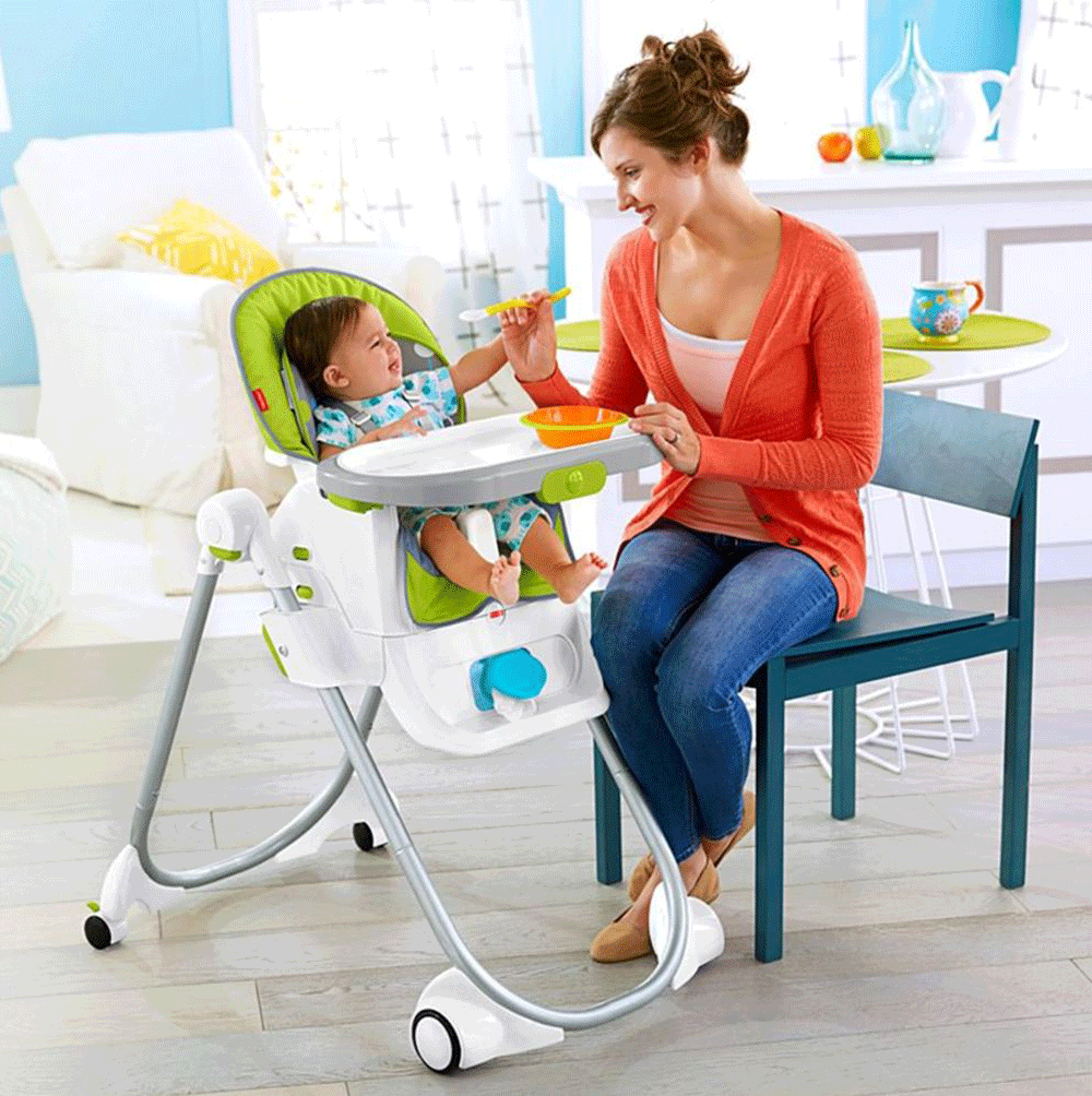 Fisher Price 4-in-1 Total Clean Baby Toddler Folding High Chair (Open Box)