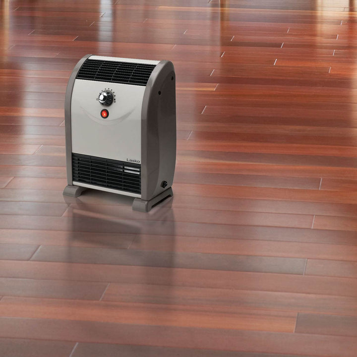 Lasko 1500W Portable Automatic Heat Regulator Floor Air Flow Heater (2 Pack)