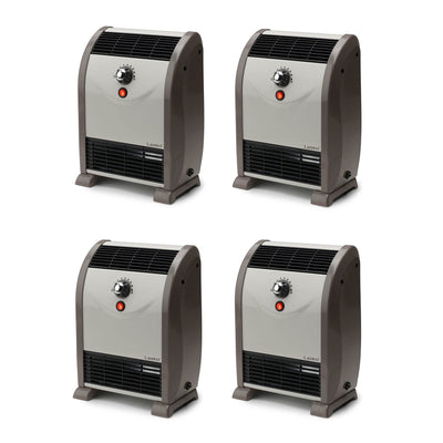 Lasko 1500W Portable Automatic Heat Regulator Floor Air Flow Heater (4 Pack)