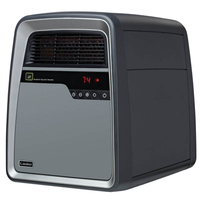 Lasko Portable Casters Cool Touch Electric Infrared Quartz Space Heater (2 Pack)
