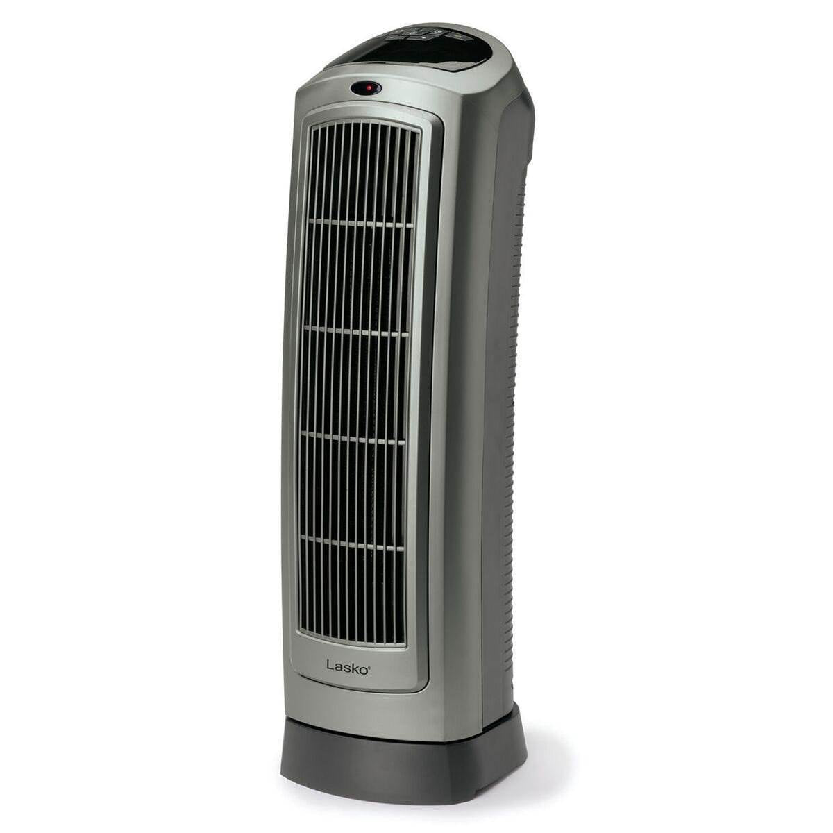 Lasko 1500W Portable Oscillating Ceramic Heater Tower w/ Digital Display, 2 Pack - VMInnovations