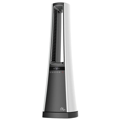 Lasko 1500W Air Logic Bladeless Electric Tower Space Heater with Remote (2 Pack)