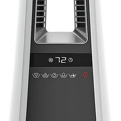 Lasko 1500W Air Logic Bladeless Electric Tower Space Heater with Remote (4 Pack)