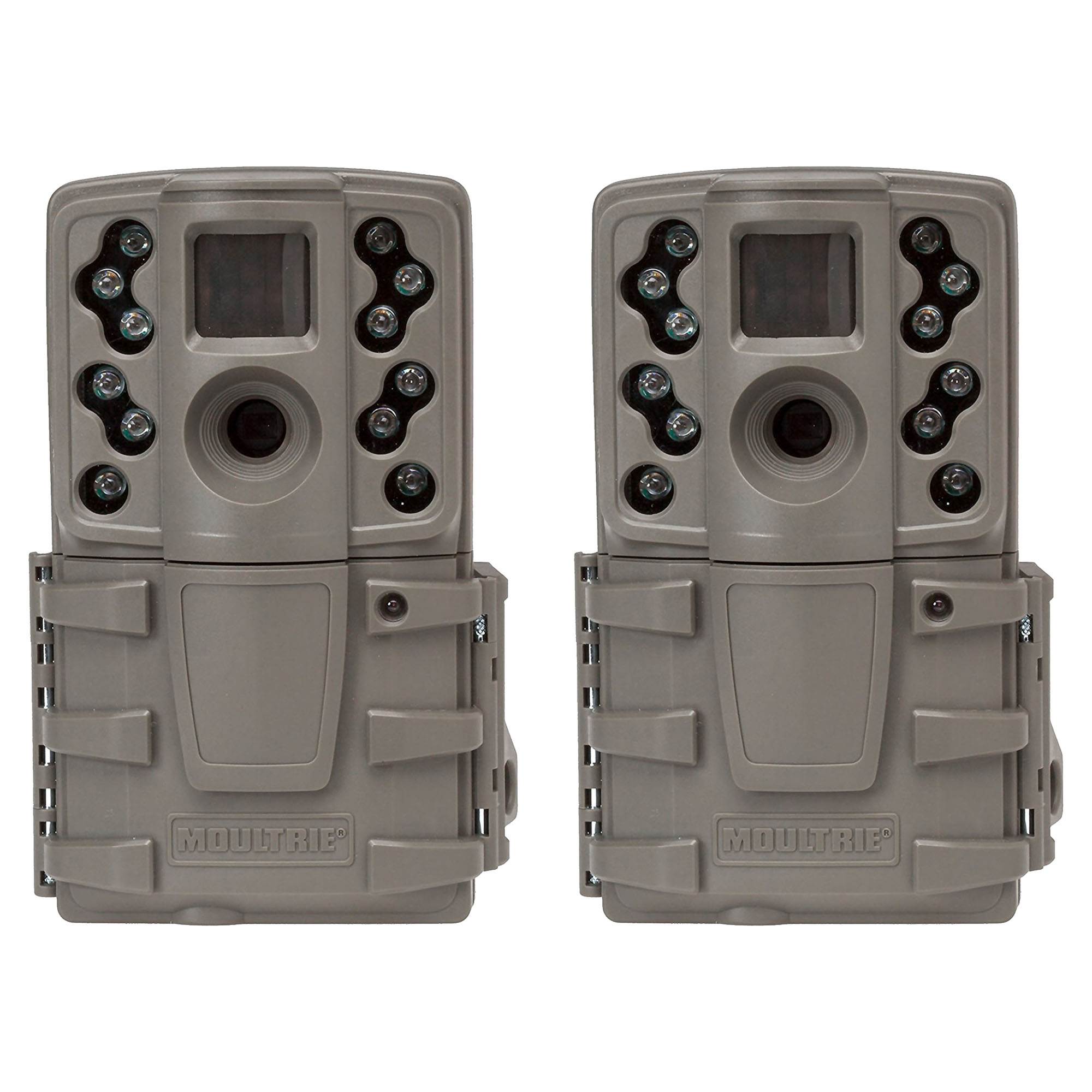 Moultrie A20 12MP Long Range Low Glow Infrared Hunting Game Trail Camera, 2 Pack