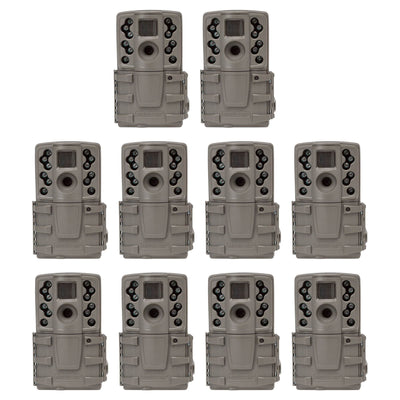Moultrie A20 12MP Long Range Low Glo Infrared Hunting Game Trail Camera, 10 Pack