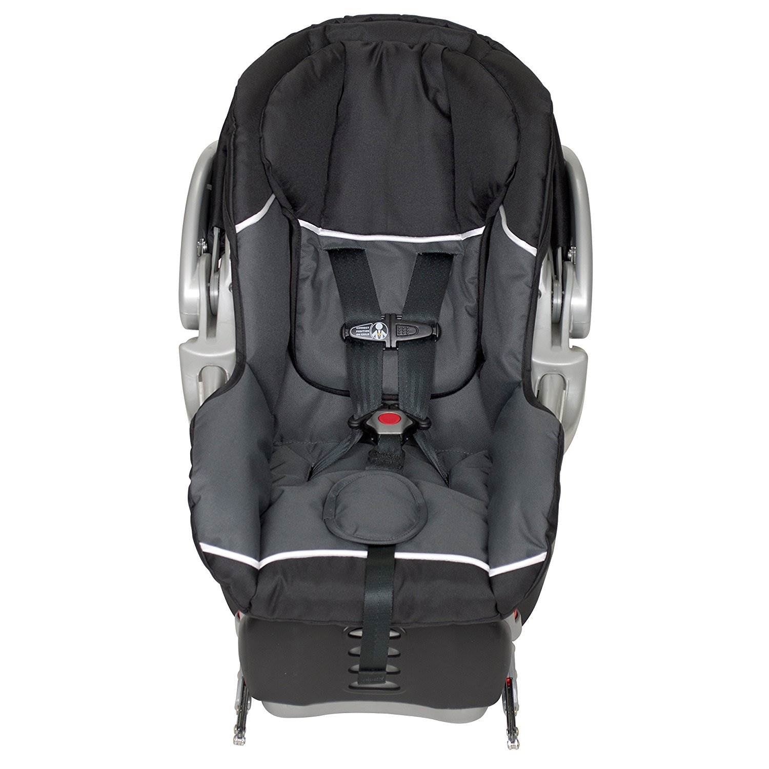 Baby Trend Double Sit N Stand Stroller + 2 FlexLoc Infant Car Seats & Bases-Onyx