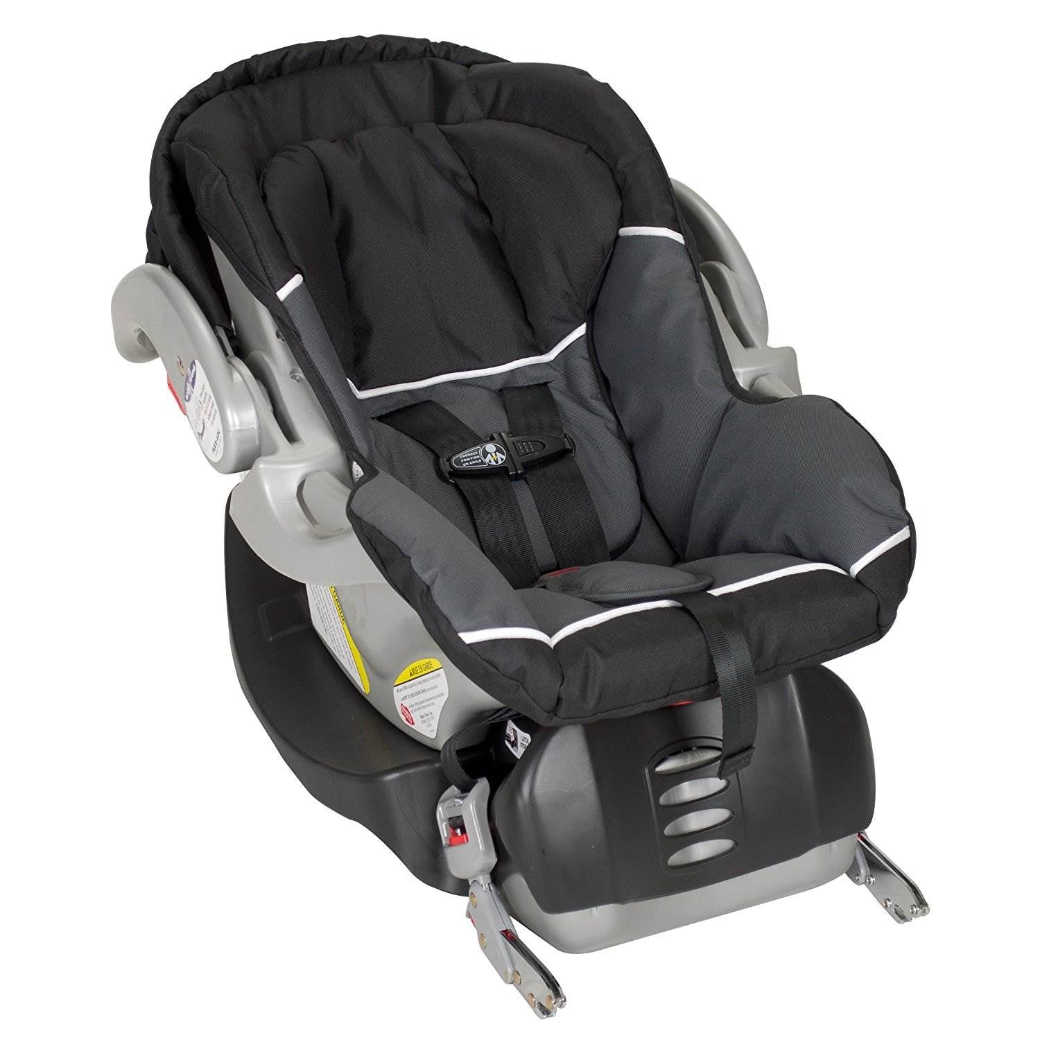 Baby Trend Double Sit N Stand Stroller + FlexLoc Infant Car Seat & Car Base-Onyx