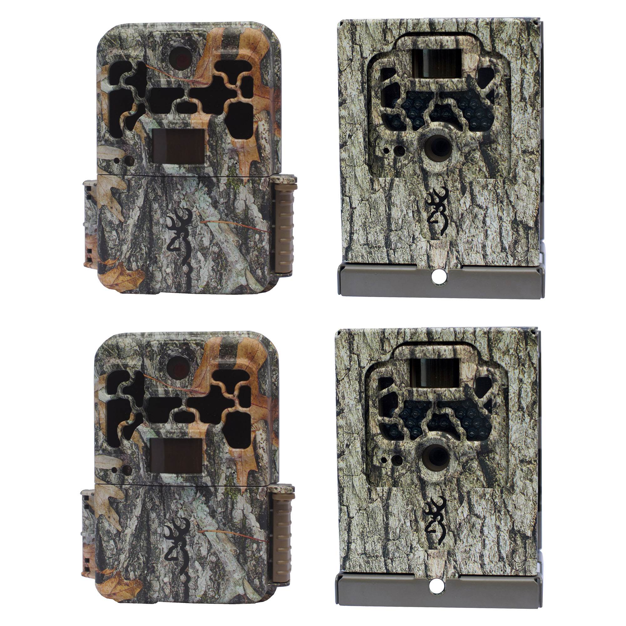 Browning Trail Cameras Spec Ops FHD Extreme Game Camera, 2 Pack & Security Boxes