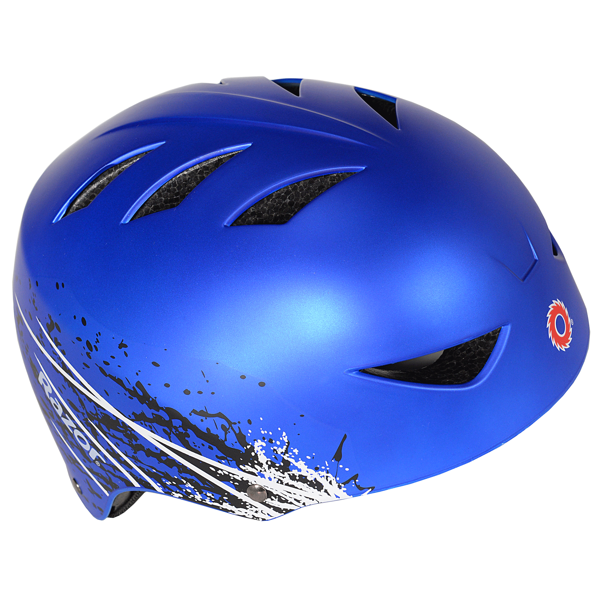 Razor Ambush Child Adjustable Bike Cycling Skateboard Helmet, Blue (Open Box)