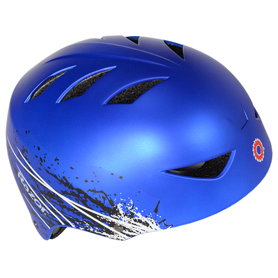 Razor Ambush Child Adjustable Bike Cycling Skateboard Helmet, Blue (Open Box)