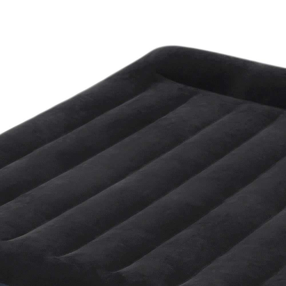 Intex Dura-Beam Pillow Rest Airbed with Built-In Pump, Queen + Airbed Cover