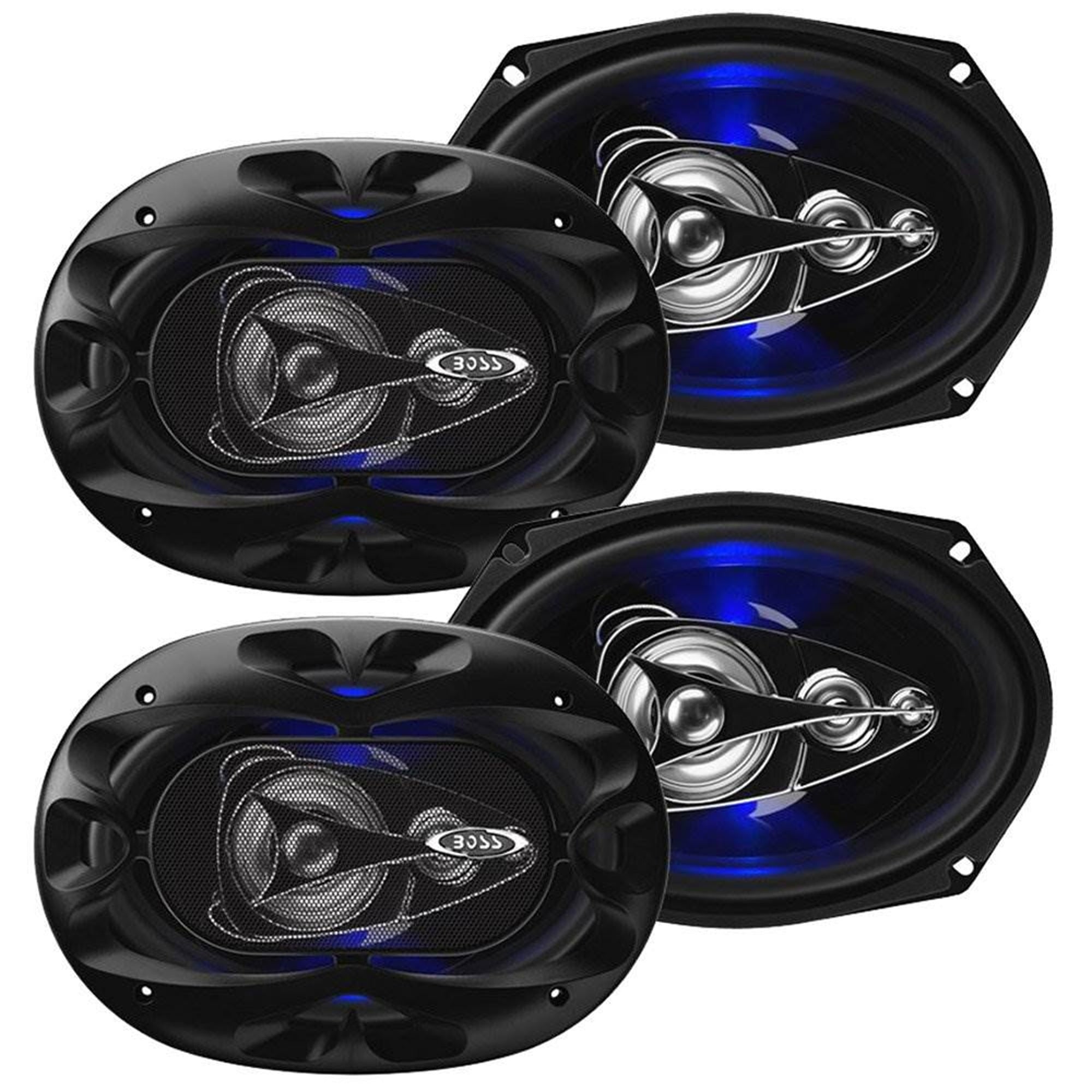 Boss BE694 Rage 6x9" 4 Way 500W Full Range Mobile Speakers (4 Pack) - VMInnovations