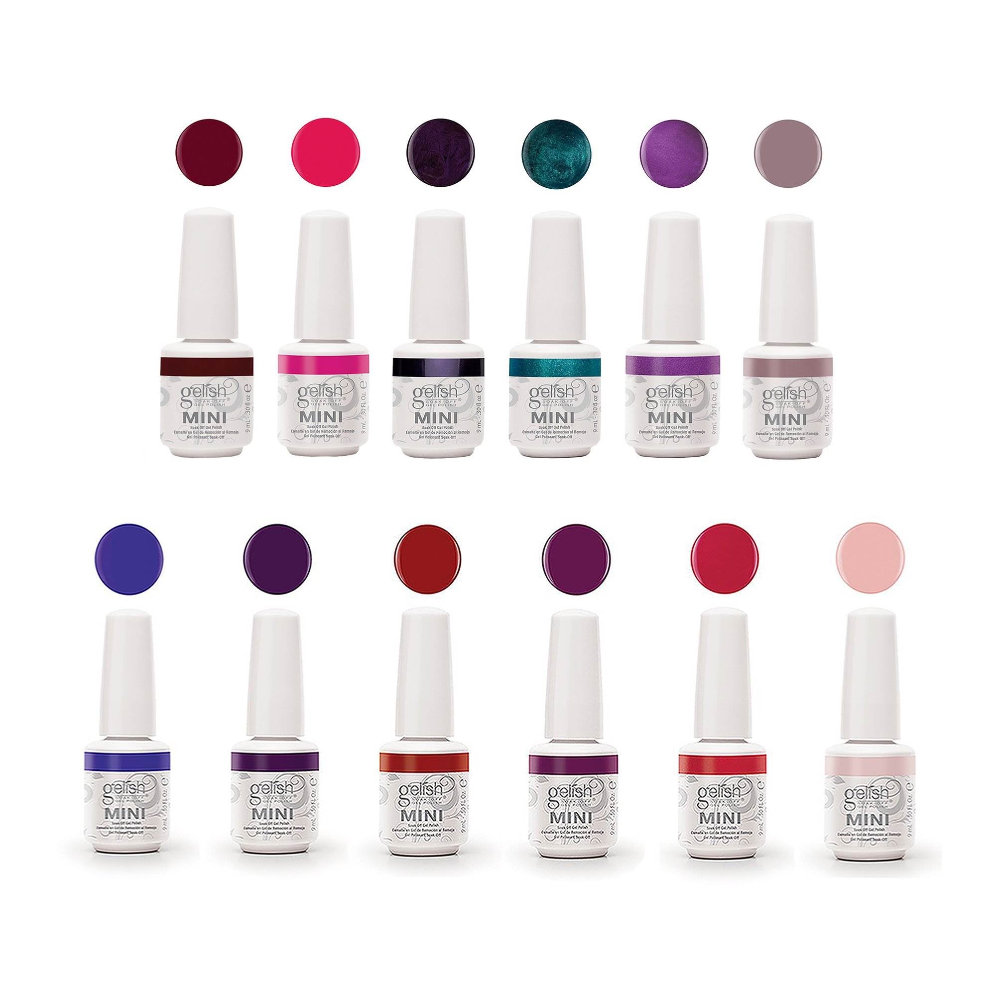 Gelish Mini 9mL Intergalactic Glam + Fearless & Fun Kung Fu Flair Gel Polish Set