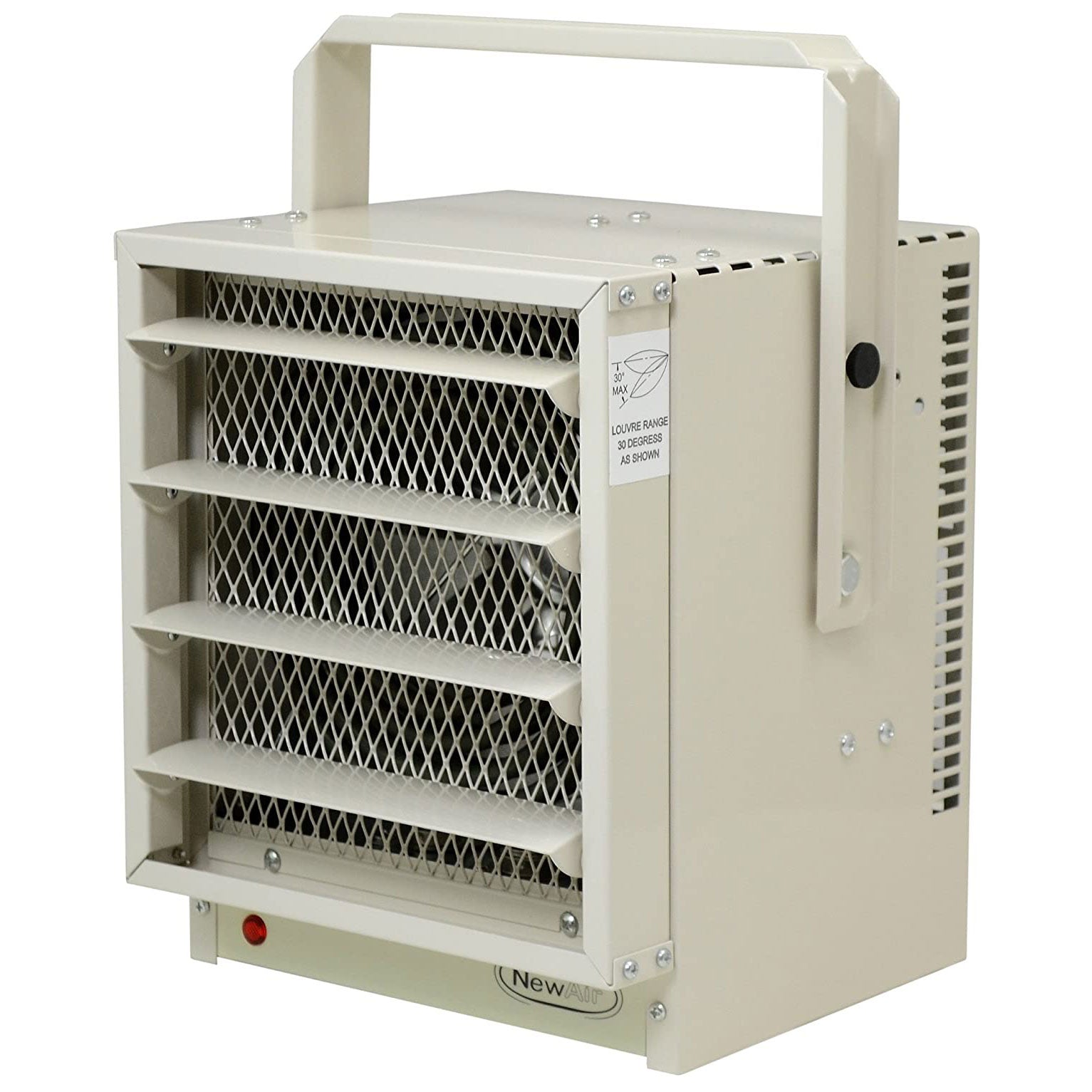 NewAir 240V 5000W Garage Industrial Hardwired Space Heater, White (For Parts) - VMInnovations