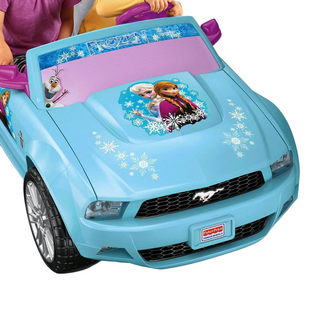 Fisher Price Power Wheels Disney Frozen Ford Mustang Electric Vehicle(For Parts)