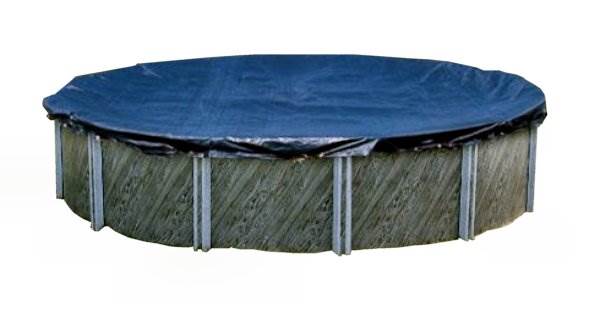 Swimline 24 Ft Round Above Ground Swimming Pool Winter Cover, Blue | PCO827