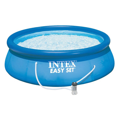 Intex 15ft x 48in Easy Swimming Pool Kit w/ GFCI Filter Pump 26167EH (Used)