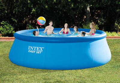 Intex 15ft x 48in Easy Swimming Pool Kit w/ GFCI Filter Pump 26167EH (Used)