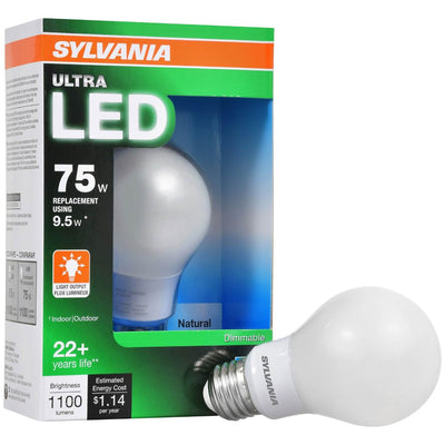 Sylvania Ultra 75 Watt Equivalent LED Daylight Dimmable Light Bulb (Open Box)