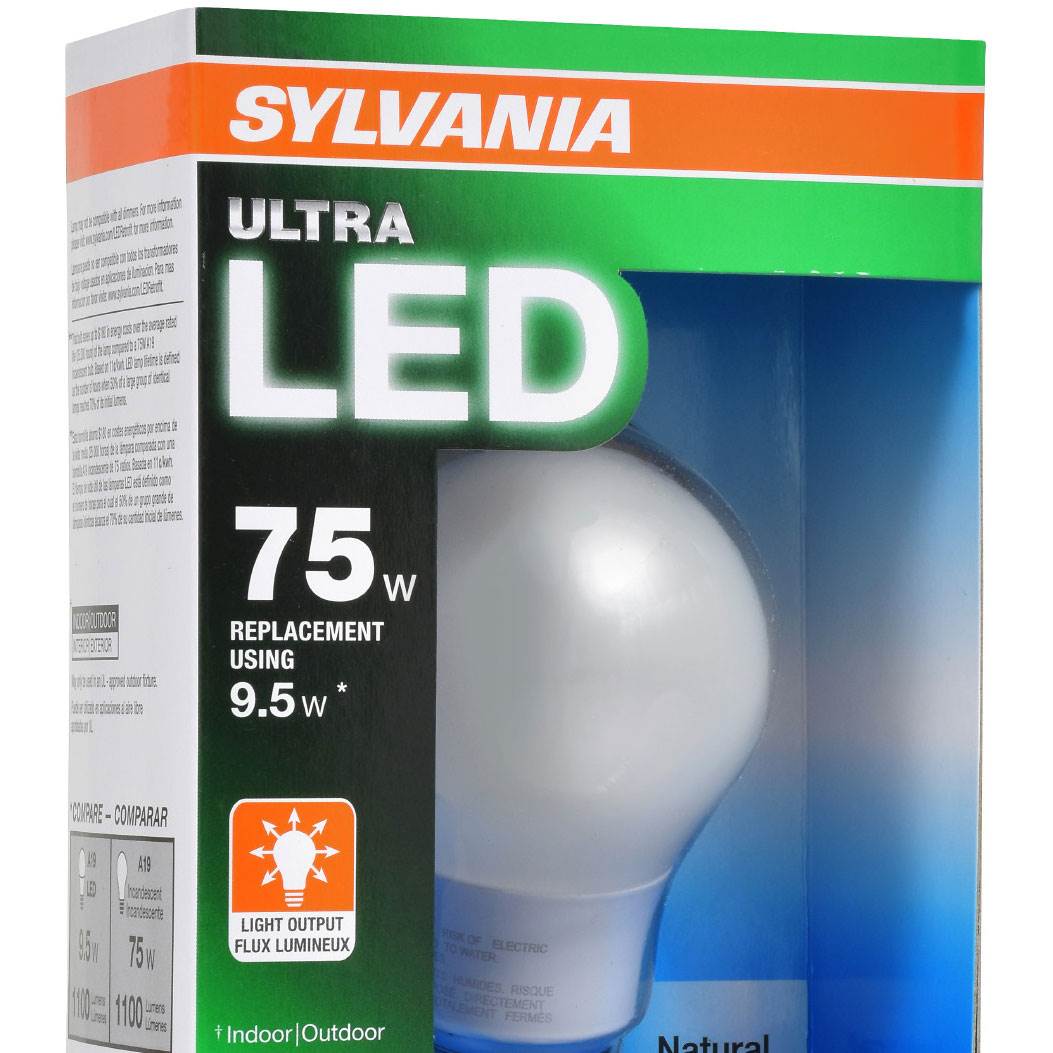 Sylvania Ultra 75 Watt Equivalent LED Daylight Dimmable Light Bulb (Open Box)